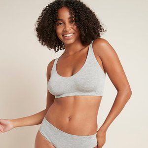 BOODY Shaper Crop Bra Light Grey Marl (Size L)